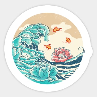 Floral Wave Sticker